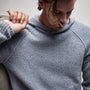 Mid Gauge Cashmere Hoodie in Atlantic | James Perse Los Angeles
