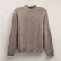 Lightweight Textured Cashmere Crew in Beige Melange | James Perse Los Angeles