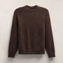Lightweight Textured Cashmere Crew in Bark | James Perse Los Angeles