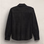 Suede Western Shirt in Black | James Perse Los Angeles