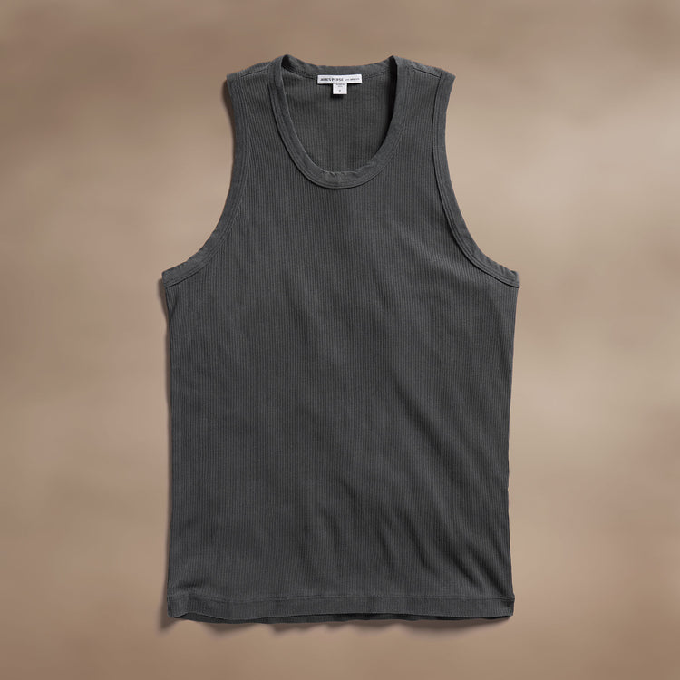 LA Skate Tank in Carbon Pigment | James Perse Los Angeles