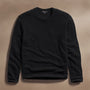 Soft Featherweight Cashmere Crew in Black | James Perse Los Angeles