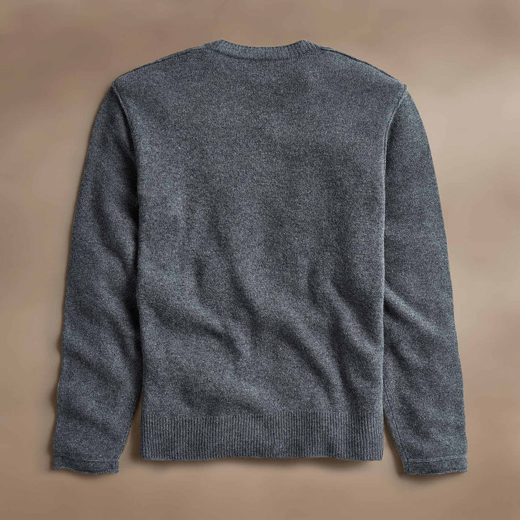 Soft Featherweight Cashmere Crew in Flannel | James Perse Los Angeles