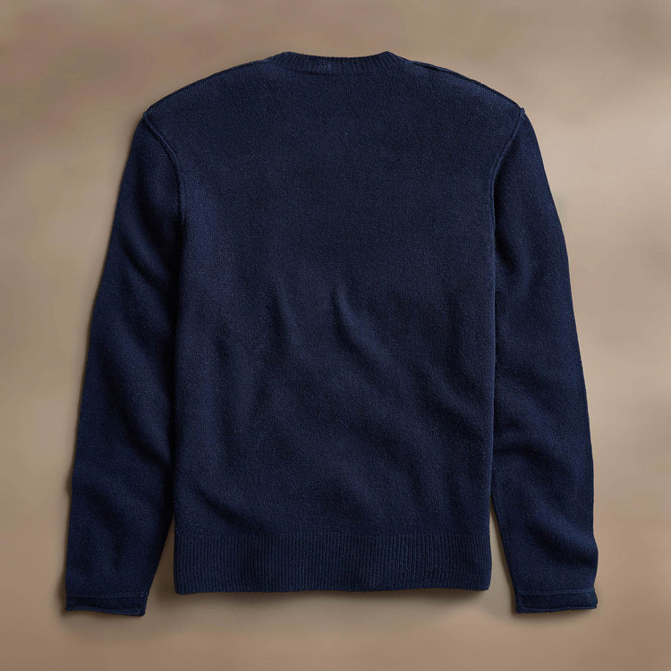 Soft Featherweight Cashmere Crew in Navy | James Perse Los Angeles