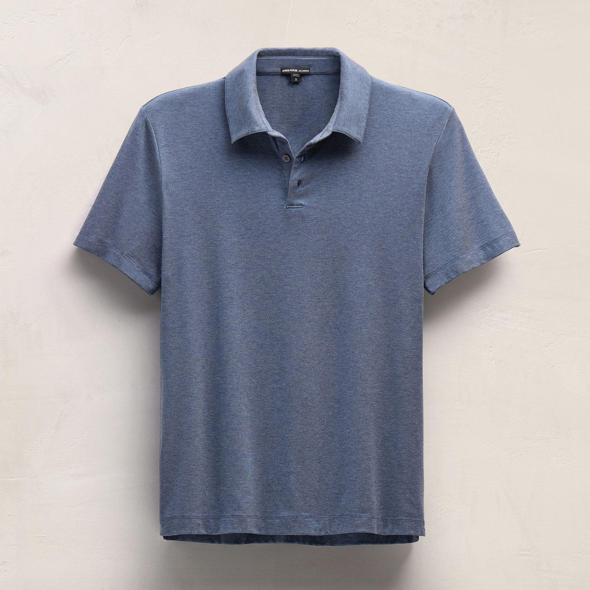 Performance Supima Pique Short Sleeve Polo in Mid Blue | James Perse Los Angeles