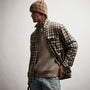 Plaid Flannel Shirt in Toast | James Perse Los Angeles