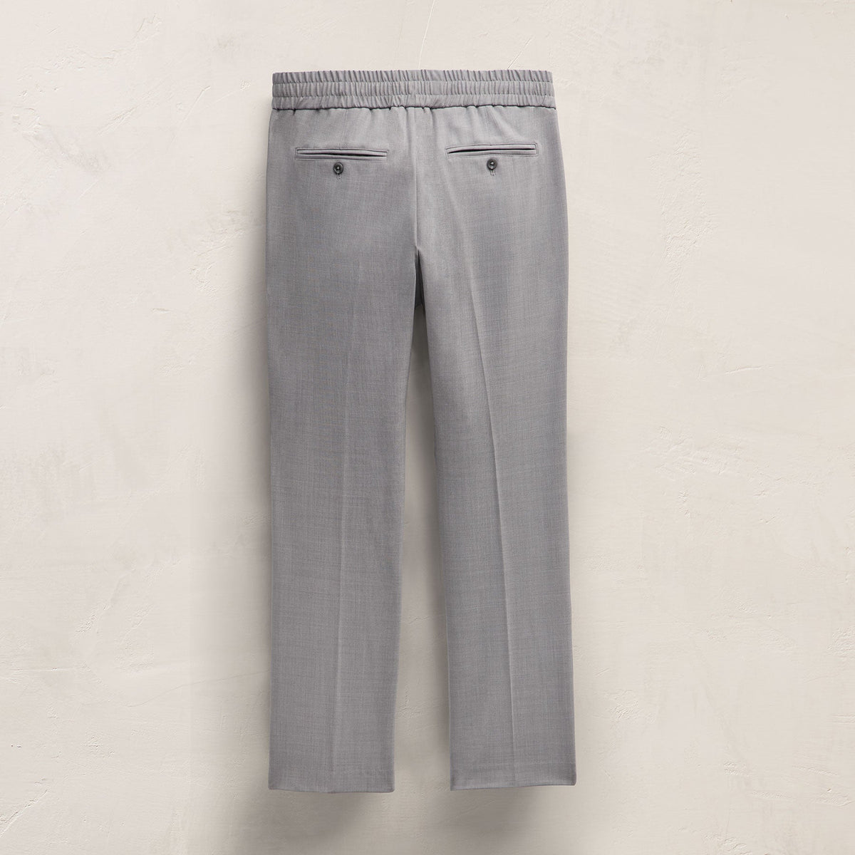 Wool Stretch Trouser in Heather Grey | James Perse Los Angeles
