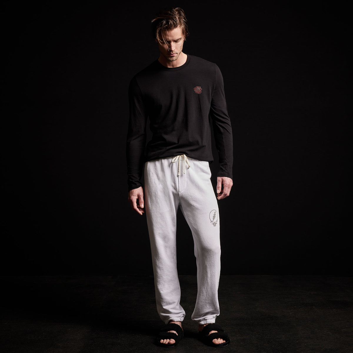 Grateful Dead Sweat Pant in White/Grey | James Perse Los Angeles
