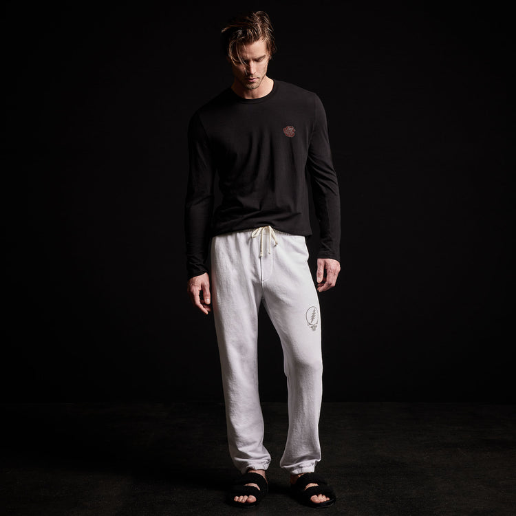 Grateful Dead Sweat Pant in White/Grey | James Perse Los Angeles