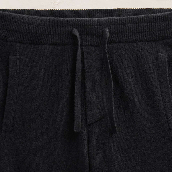 Recycled Cashmere Track Pant With Pockets in Black | James Perse Los Angeles