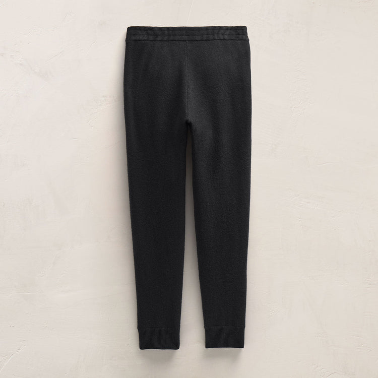 Recycled Cashmere Track Pant With Pockets in Black | James Perse Los Angeles