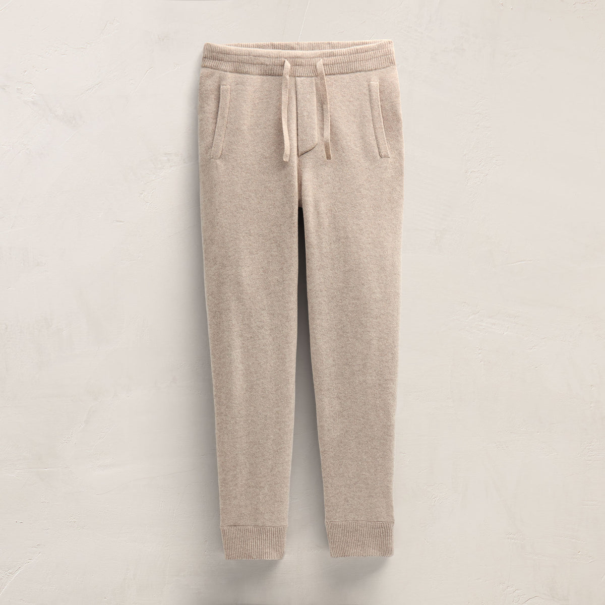 Recycled Cashmere Track Pant With Pockets in Stone | James Perse Los Angeles
