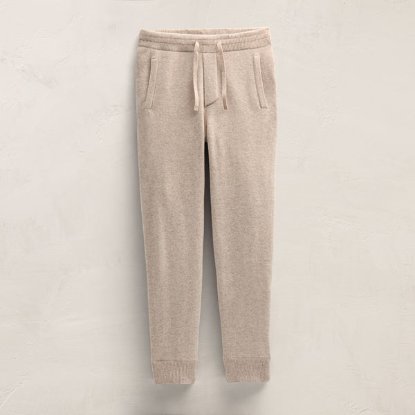 Recycled Cashmere Track Pant With Pockets in Stone | James Perse Los Angeles