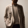 Double Breasted Cashmere Blazer in Stone | James Perse Los Angeles