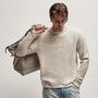 Recycled Cashmere V Sweater in Pearl | James Perse Los Angeles