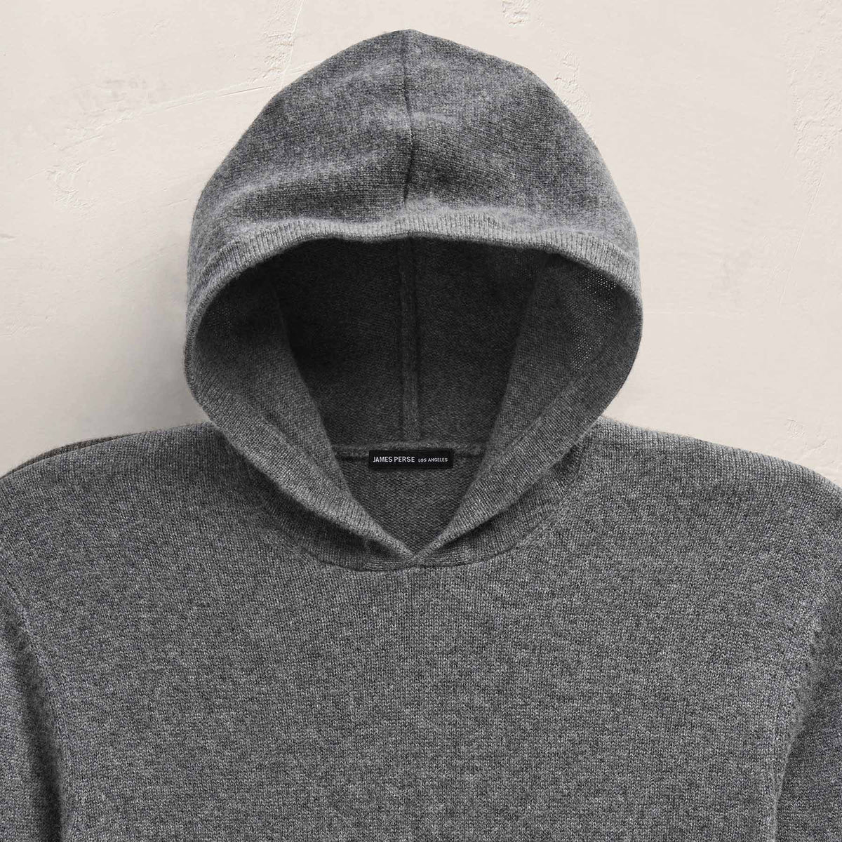 Recycled Cashmere Hooded Pullover in Flannel | James Perse Los Angeles