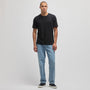 Recycled Cotton Jersey Crew in Black | James Perse Los Angeles