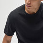 Recycled Cotton Jersey Crew in Black | James Perse Los Angeles