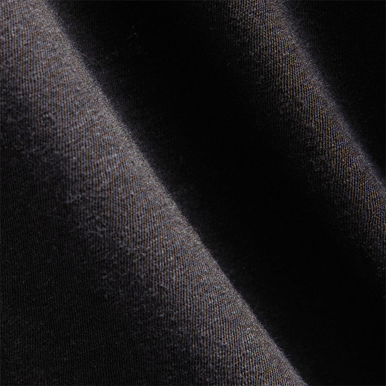 Recycled Cotton Jersey Short Sleeve Henley in Black | James Perse Los Angeles