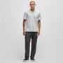 Recycled Cotton Jersey Short Sleeve Henley in White | James Perse Los Angeles