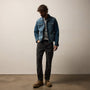 Selvedge Denim Jacket in Medium Wash | James Perse Los Angeles