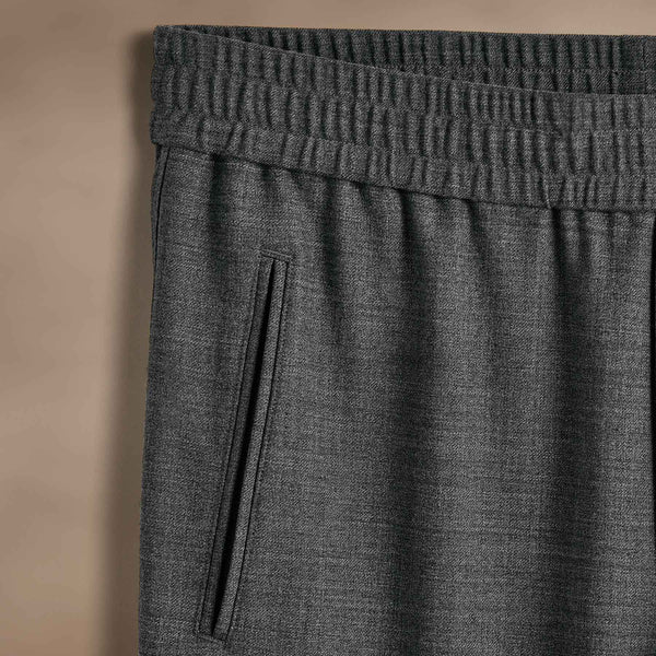 Wool Blend Trouser  in Heather Charcoal | James Perse Los Angeles