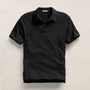 Sueded Jersey Polo in Black | James Perse Los Angeles