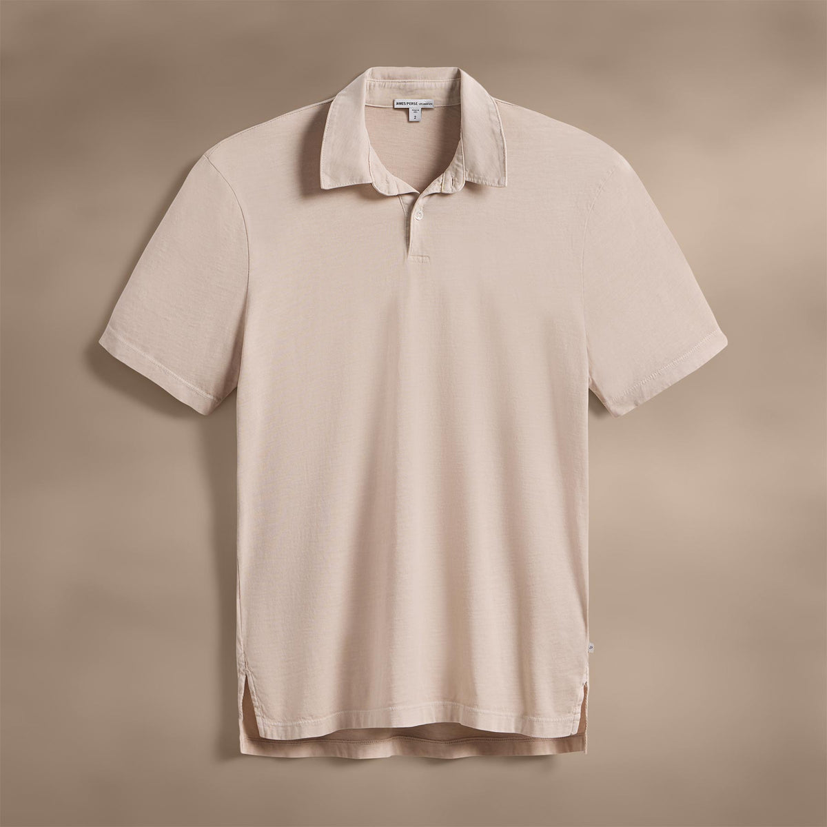 Sueded Jersey Polo in Faint Pigment | James Perse Los Angeles