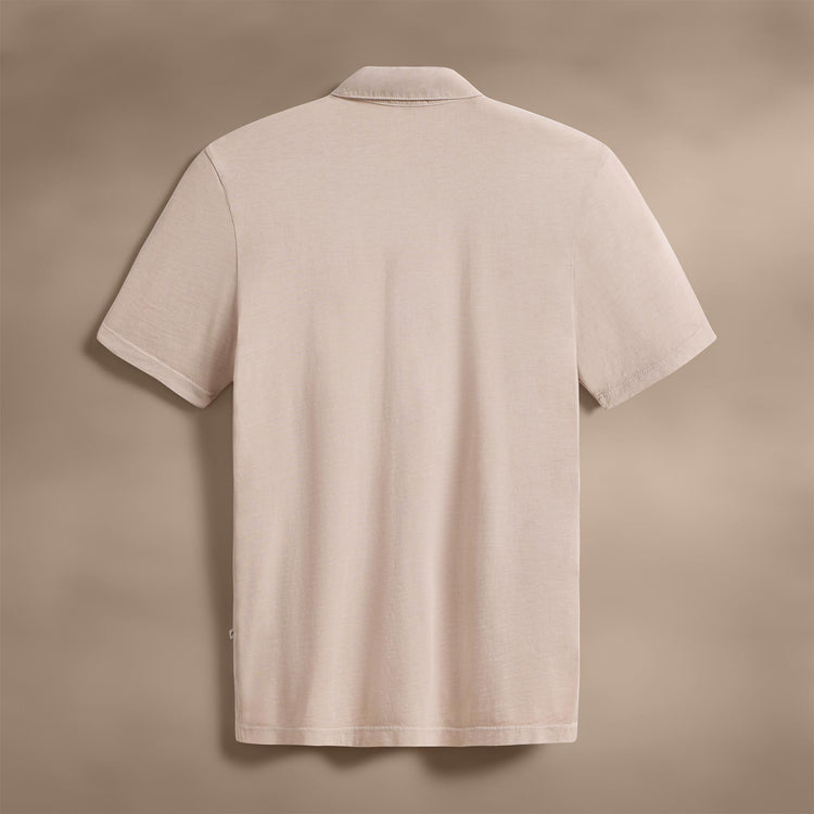 Sueded Jersey Polo in Faint Pigment | James Perse Los Angeles