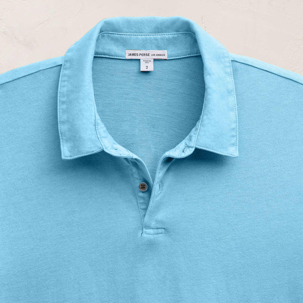 Sueded Jersey Polo in Skipper Pigment | James Perse Los Angeles