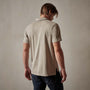 Sueded Jersey Polo in Toast Pigment | James Perse Los Angeles