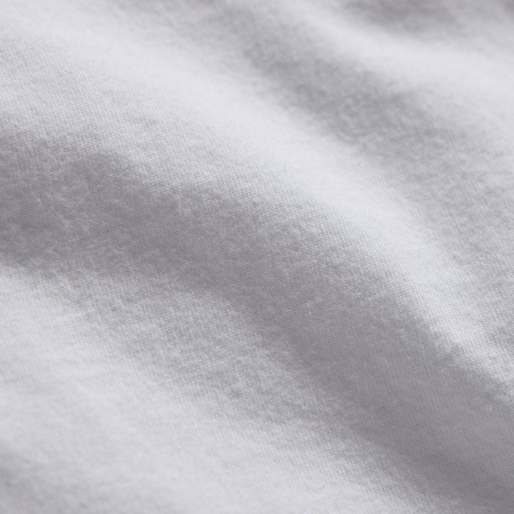 Sueded Jersey Polo in White | James Perse Los Angeles