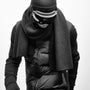Thermal Cashmere Scarf in Black | James Perse Los Angeles