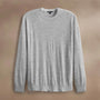 Ultra Fine Cshmr Raglan Crew in Light Heather Grey | James Perse Los Angeles