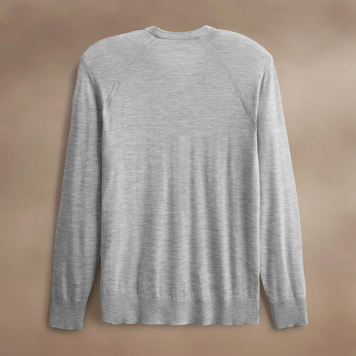 Ultra Fine Cshmr Raglan Crew in Light Heather Grey | James Perse Los Angeles
