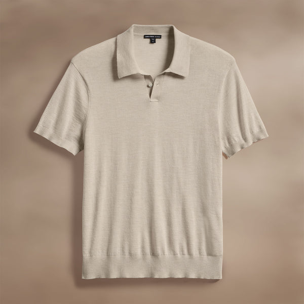 Ultrafine Cashmere Polo in Balsa | James Perse Los Angeles