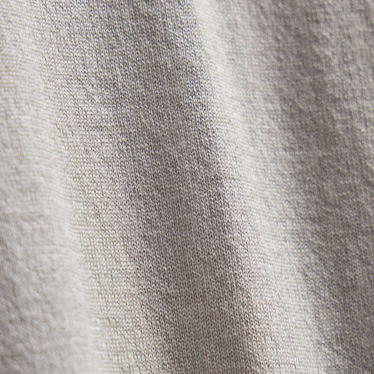 Ultra Fine Cshmr Half Zip in Concrete | James Perse Los Angeles