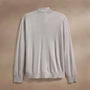 Ultra Fine Cshmr Half Zip in Concrete | James Perse Los Angeles