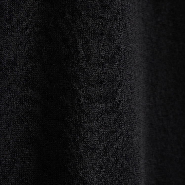 Ultra Fine Cashmere Open Polo in Black | James Perse Los Angeles