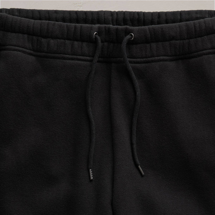 Cozy Straight Sweat Pant in Black | James Perse Los Angeles
