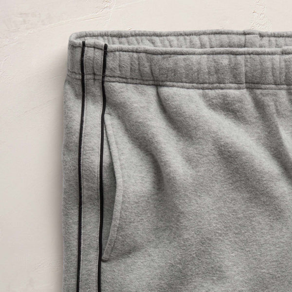 Cozy Sweat Pant With Piping in Heather Grey | James Perse Los Angeles