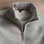 Cozy Half Zip  in Heather Grey | James Perse Los Angeles
