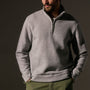 Cozy Half Zip in Heather Grey | James Perse Los Angeles