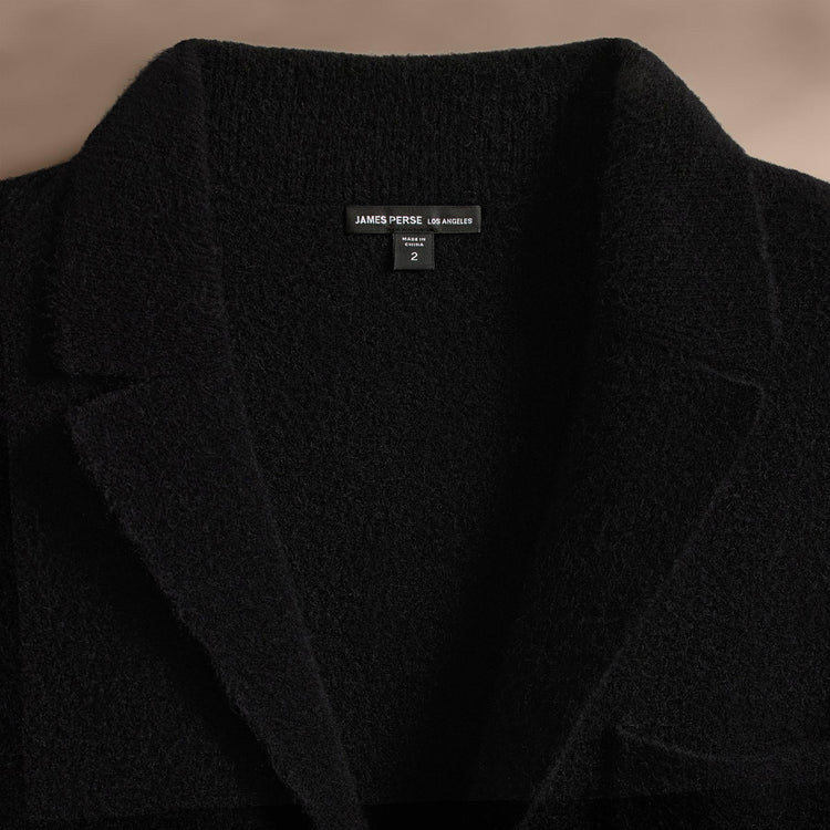 Sweater Knit Blazer in Black | James Perse Los Angeles