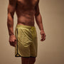 Curved Hem Board Short in Neon/Carbon | James Perse Los Angeles