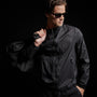 Lightweight Hooded Windbreaker in Black | James Perse Los Angeles