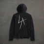 JP x LA in Zipup Hoodie in Black | James Perse Los Angeles