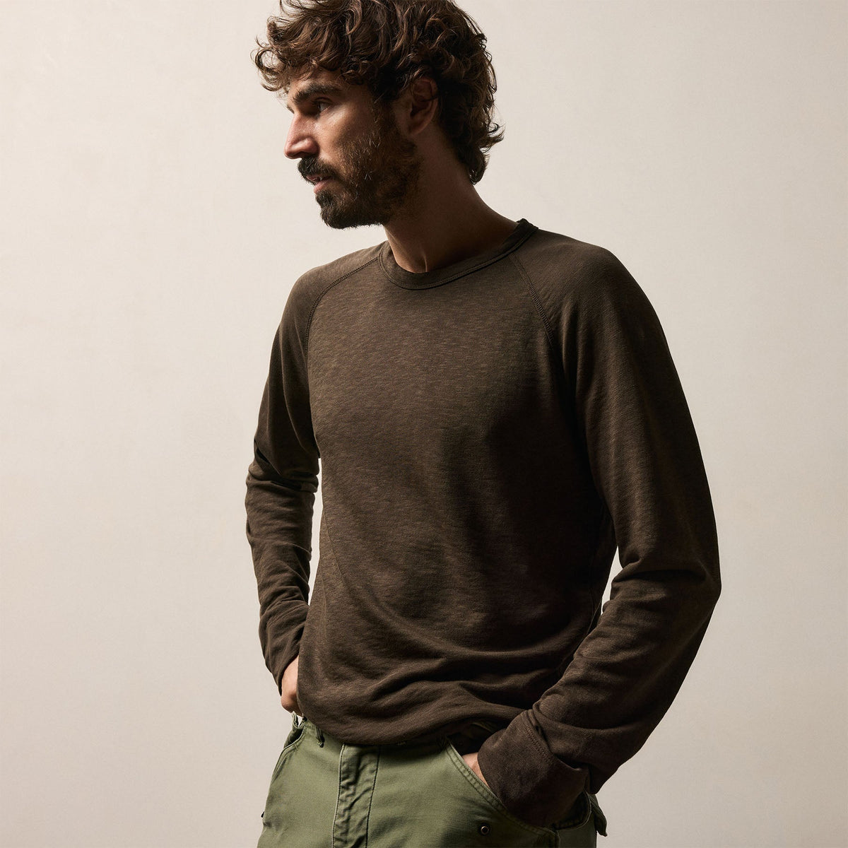 Vintage French Terry Sweatshirt in Porcupine | James Perse Los Angeles