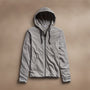 Vintage French Terry Zip Up Hoodie in Heather Grey | James Perse Los Angeles