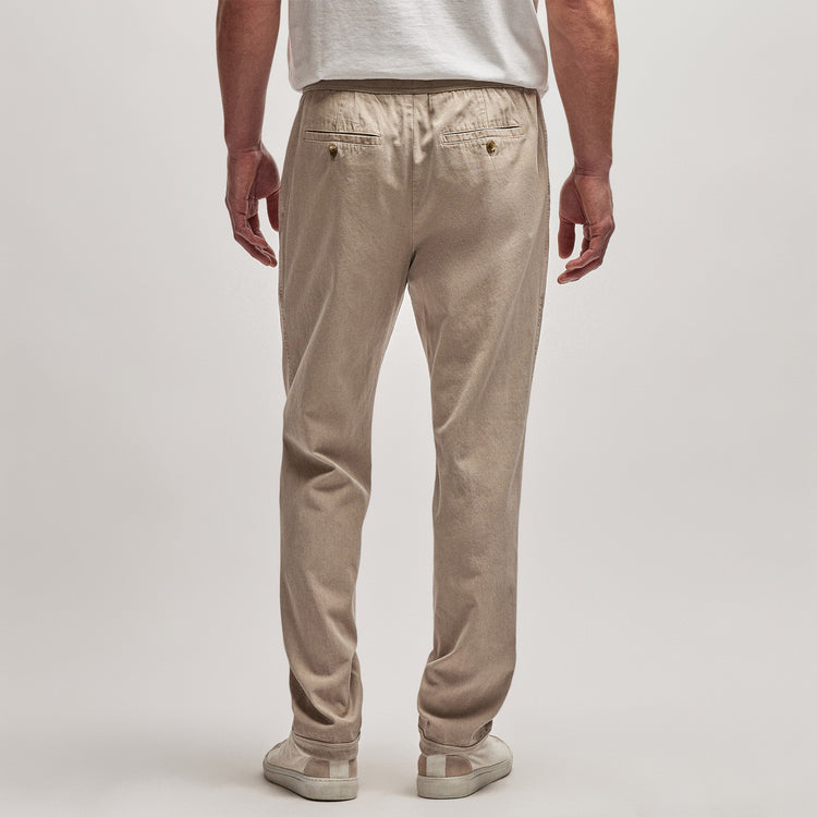 Cotton Twill Pant in Toast Pigment | James Perse Los Angeles